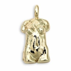 IPPOLITA 18K Yellow Gold Statuesque Female Form Bust Torso Body Charm Pendant